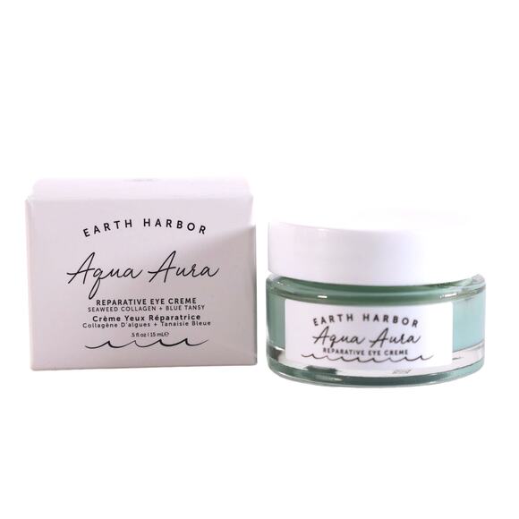 Earth Harbor Aqua Aura Reparative Eye Cream - .5 oz / 15 ml - NIB - Picture 2 of 7